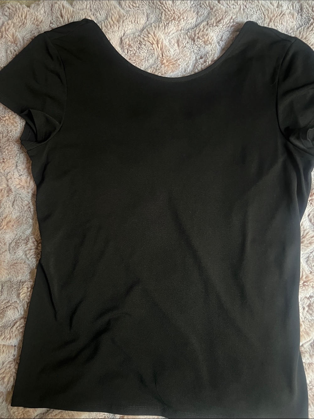 Express Black Scoop Neck Short Sleeve Tee